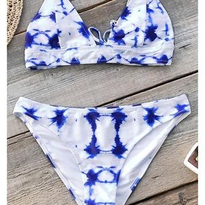 Cupshe Blue Crush Tie-Dye Bikini